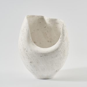 Nebula Deep Vase Ivory Fleck