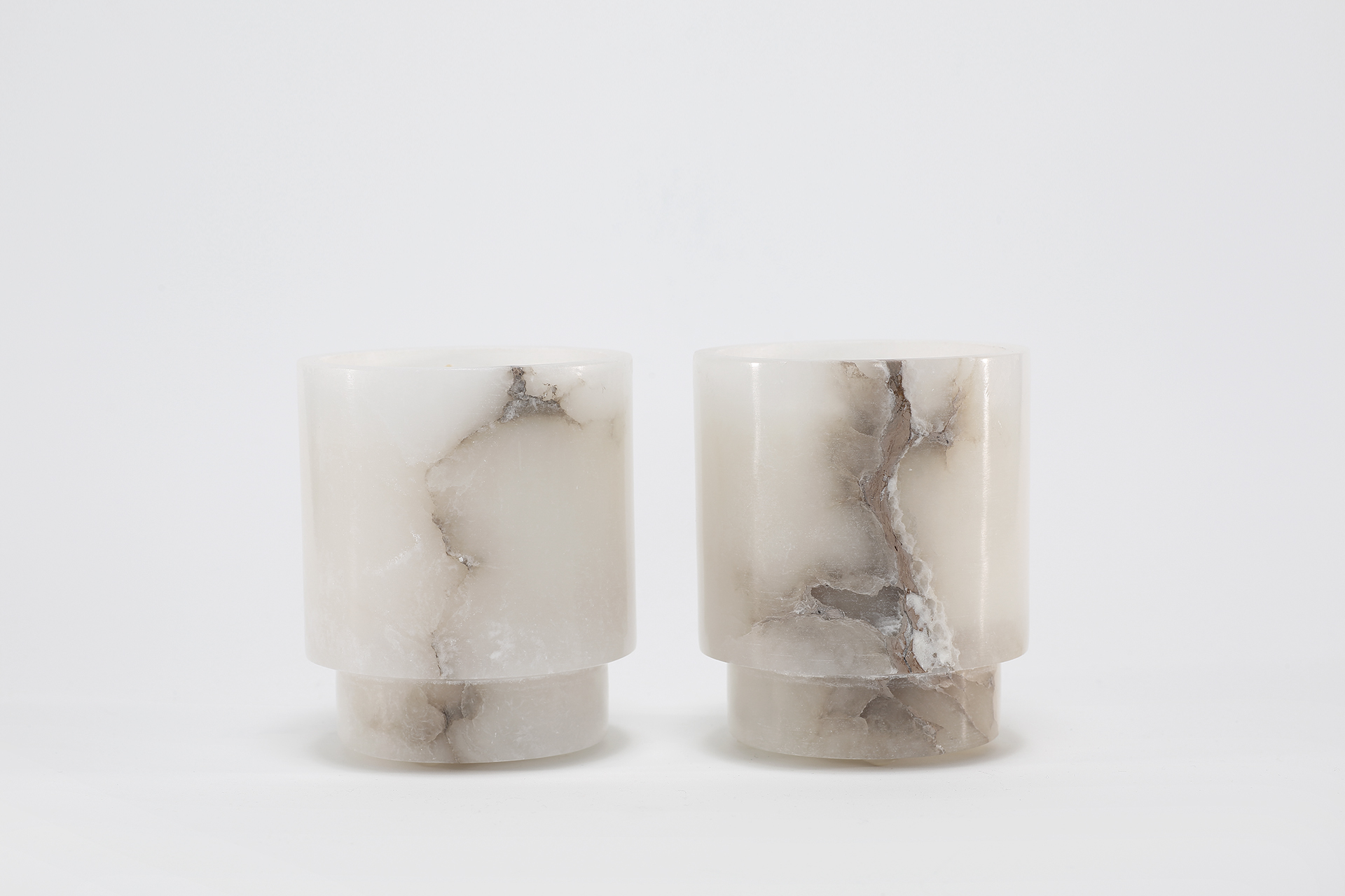 Ambiente Alabaster Candle by The Foundry × Studio McKenna in hand-carved alabaster vessel, great for gifting