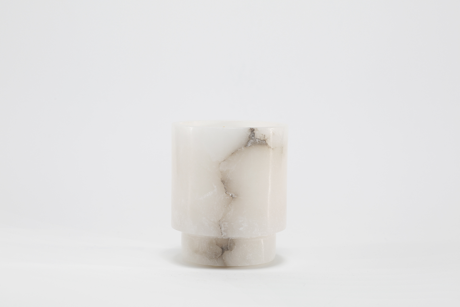 Ambiente Alabaster Candle by The Foundry × Studio McKenna in hand-carved alabaster vessel, great for gifting