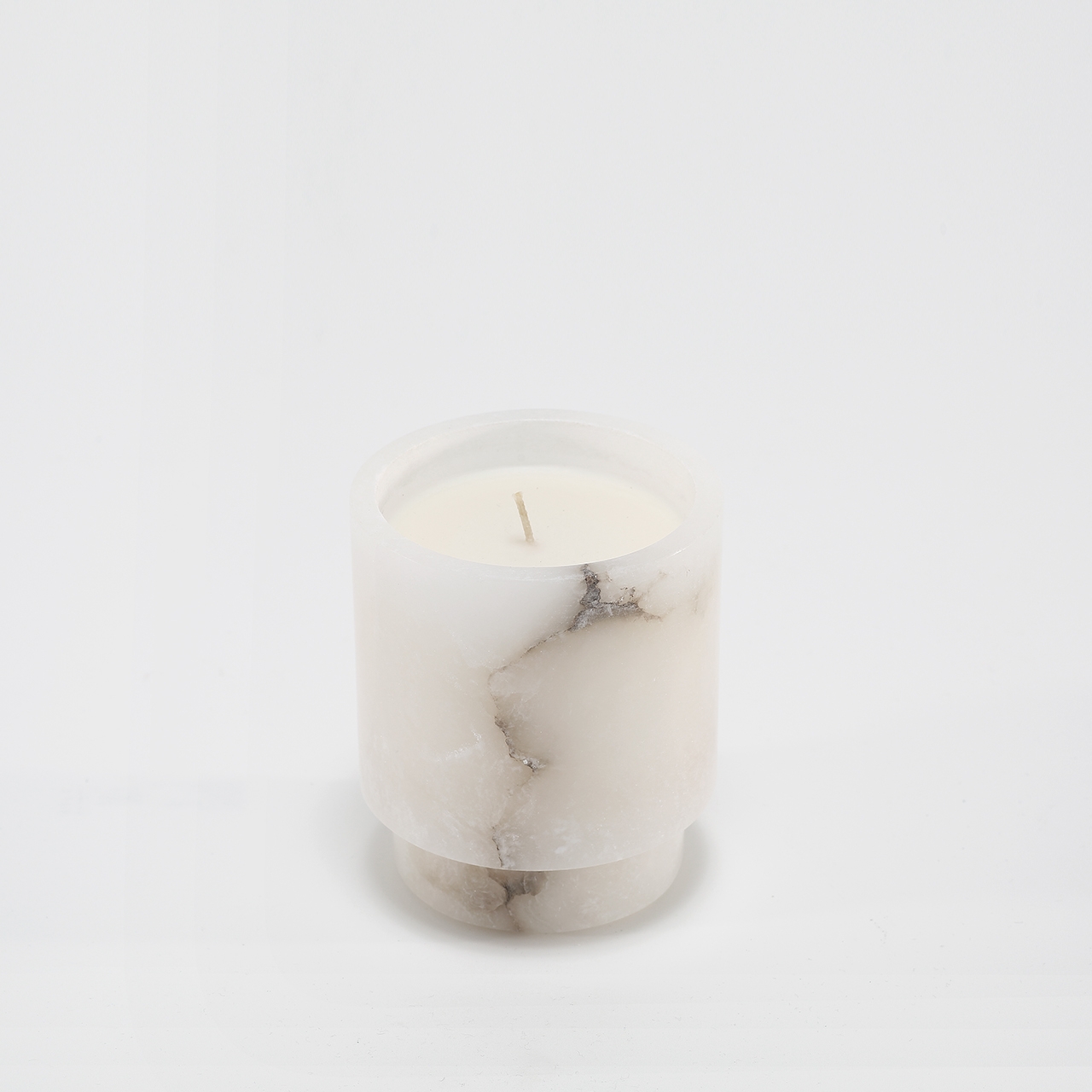 Ambiente Alabaster Candle by The Foundry × Studio McKenna in hand-carved alabaster vessel, great for gifting