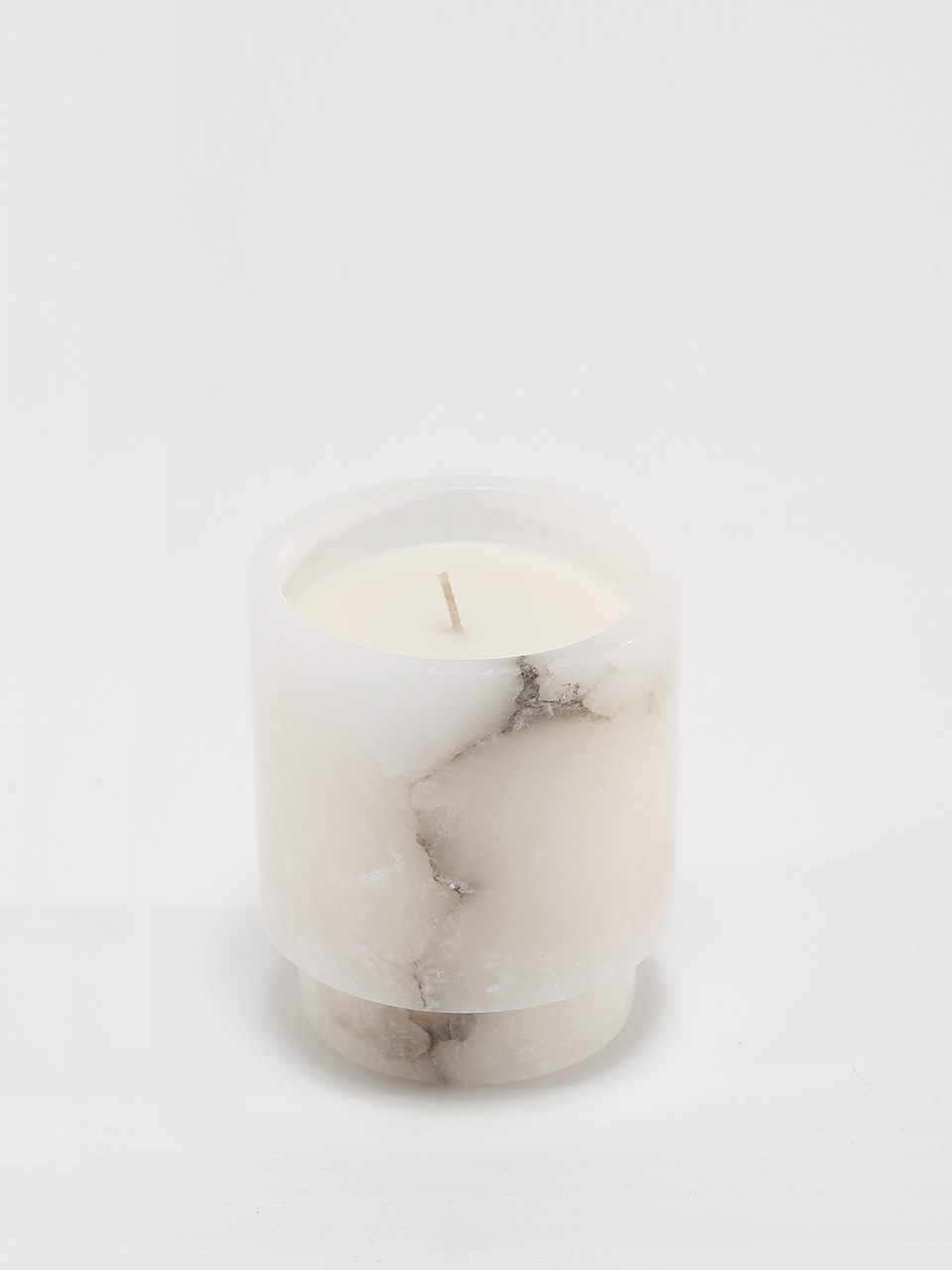 Ambiente Alabaster Candle by The Foundry × Studio McKenna in hand-carved alabaster vessel, great for gifting