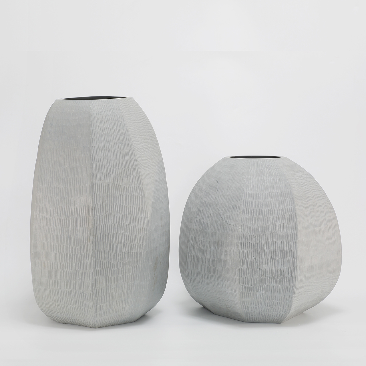 Etcha Vase Stipple Mouth blown, hand etched and hand finished glass bowl