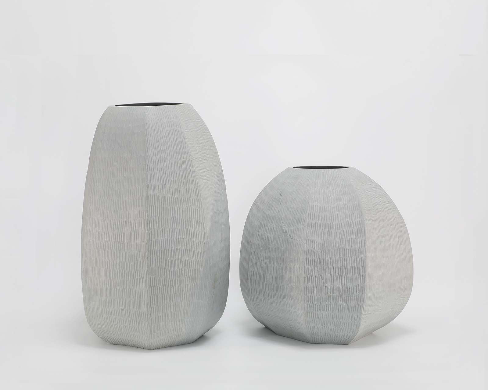 Etcha Vase Stipple Mouth blown, hand etched and hand finished glass bowl