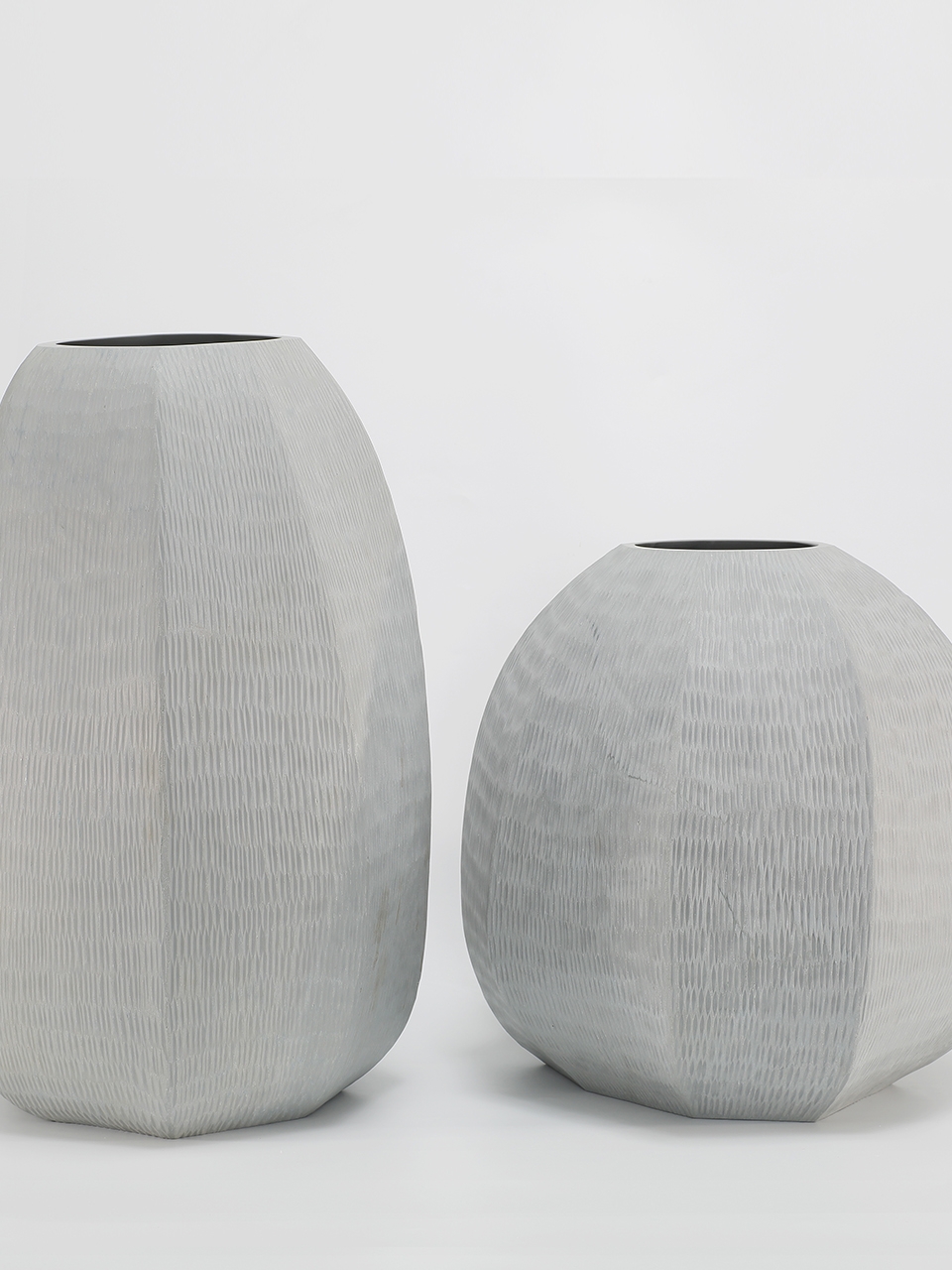 Etcha Vase Stipple Mouth blown, hand etched and hand finished glass bowl