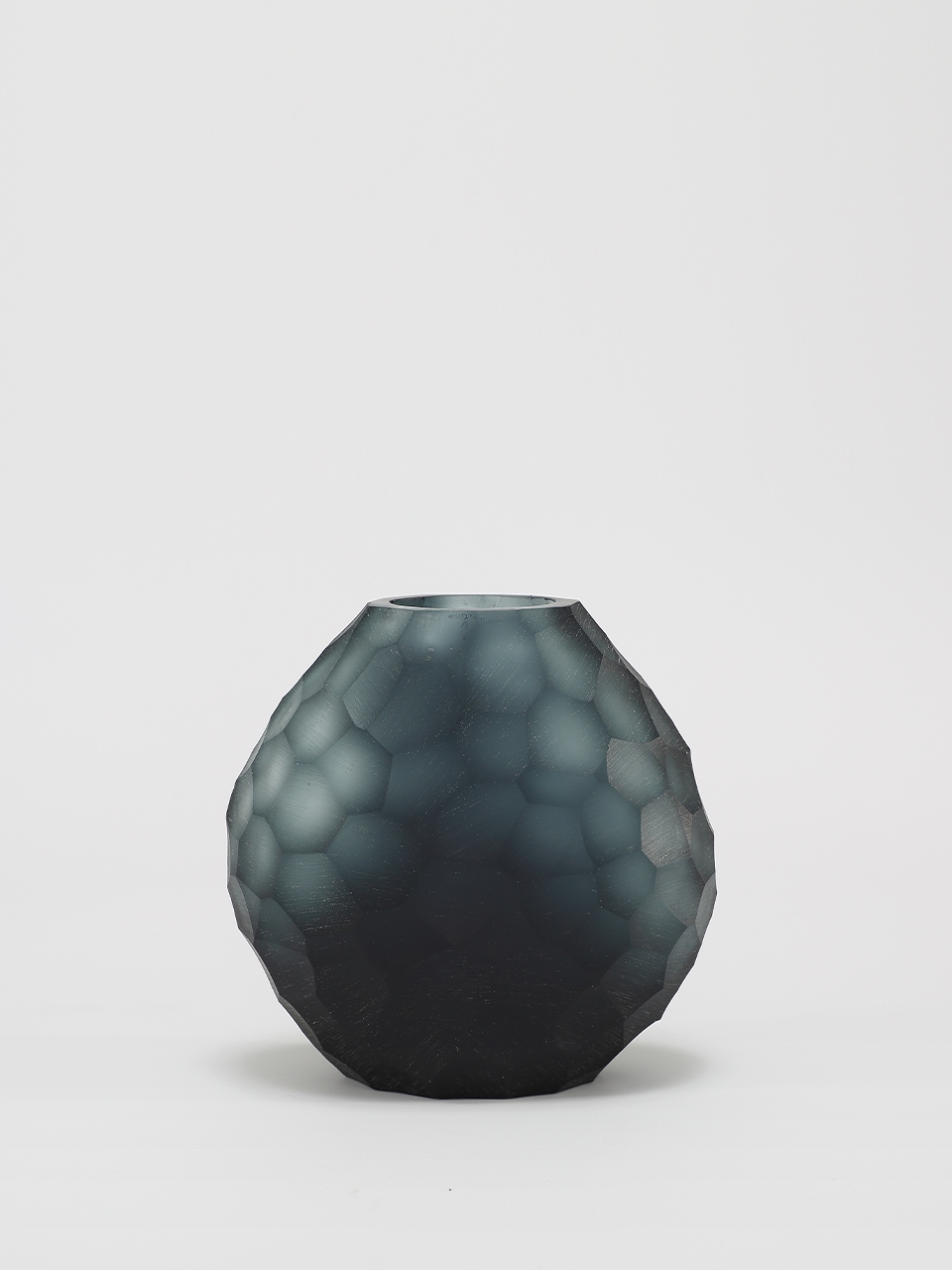 Calista Vase blown, hand etched and hand finished glass bowl